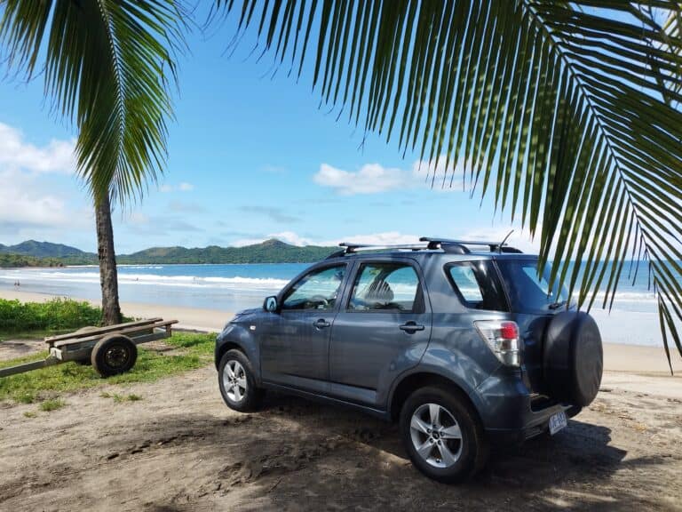 4x4 Daihatsu Terios, perfect for 4 travelers with luggage, ideal for reaching hidden gems and rural locales.
