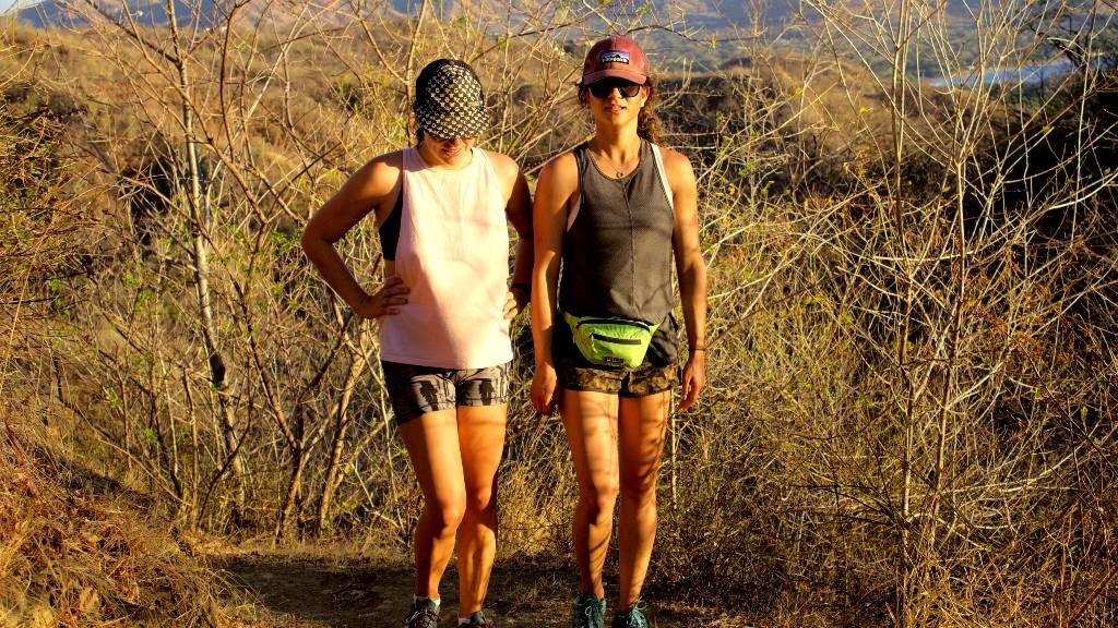 travellers exploring the trails of the dry forest in Guanacaste
