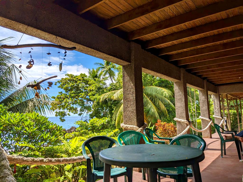 Chairs and tables as part of the facilities at the Field Biological Station.