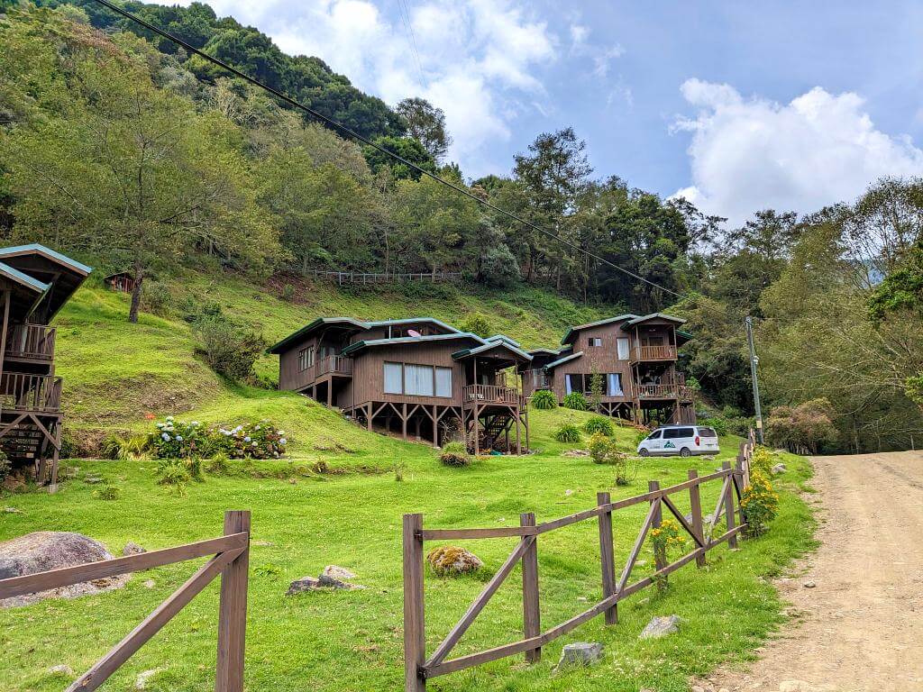 Cabin-styled lodge nestled in the valley of San Gerardo de Dota, Costa Rica.