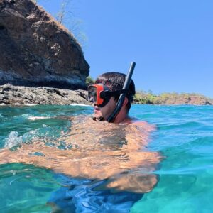 Person Snorkeling with Link Expeditions in North Pacific Guanacaste Costa Rica near Flamingo