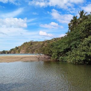 Brasilito Mangrove Estuary & Sandbank Panorama, Guanacaste